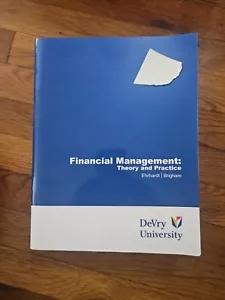 Financial Management: Theory And Practice Ehrhardt And Brigham - Foto 1 di 5