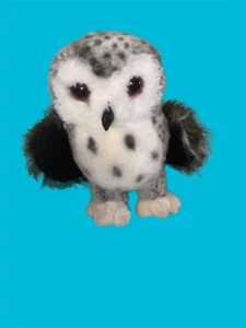 Douglas Cuddle Toy CRESCENT SILVER OWL 10” Plush Stuffed Animal - Picture 1 of 6