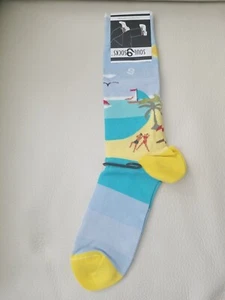 Soul Socks Pair mens (July sock) New With Tags beach, palm tree, sail, size 9-12 - Picture 1 of 6