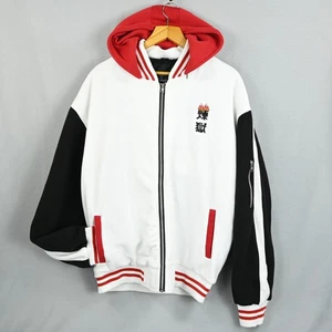 TKS Apparel Jacke Herren 4XL rot Sonnenstickerei Reißverschluss Langarm abnehmbare Kapuze - Bild 1 von 14