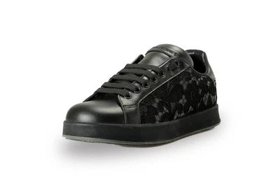 Dolce & Gabbana Mujer "D_PortofinoSNK" Encaje Cuero Tenis Zapatos EE. UU. 7 IT 37 Foto 1 de 4