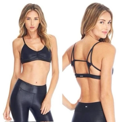 Sujetador deportivo KORAL talla S gris azul marino con tiras Alarum LEER Foto 1 de 4