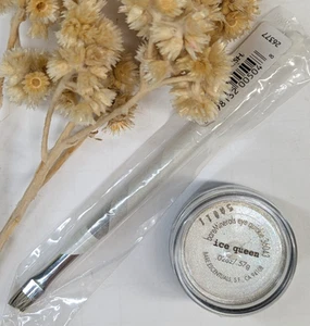 SEALED💋BareMinerals Ice Queen Eye Quickie Loose Eyeshadow Shimmer + Brow Brush - Picture 1 of 6