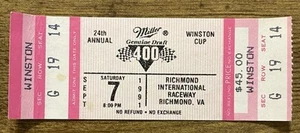 NASCAR Richmond Raceway September 7, 1991 Ticket Stub Winner Harry Gant - Picture 1 of 4