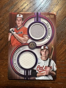 2025 Topps Tribute Cal Ripken Jr / Gunnar Henderson Dual Relic /50 - Picture 1 of 3
