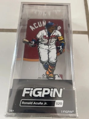 Ronald Acuna Jr Baseball Atlanta Braves MLB S20 Figpin Pin SEALED - Image 1 of 4