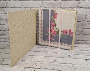 Vintage Pogue's Cincinnati Floral Women's Handkerchief NEW In Package MCM Retro  - Picture 1 of 9