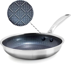 Padella antiaderente ibrida Blue Diamond in acciaio inox 8", ceramica senza PFAS - Foto 1 di 7