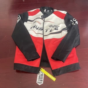 NWT Refinery Republic Red/Black Racer Racing full zip lined jacket size XL - Picture 1 of 7