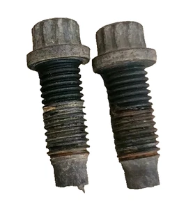 1999 01 03 09 2010 Ford F250 F350 Driveshaft to Flange Mounting Bolts Set of 2 - Picture 1 of 5