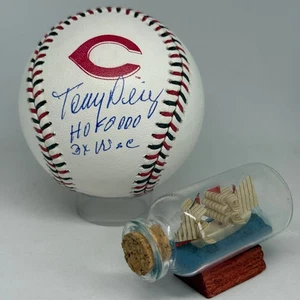 Tony Perez signed Reds Team Stitch Logo Baseball JSA COA Inscribed HOF WSC A3875 - Picture 1 of 1