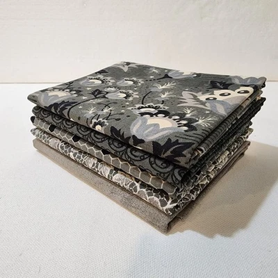 Boudoir, Caviar Bundle of 5 prints from Basic Grey 1/2-yd., Total 2.5 Yards - Image 1 of 4
