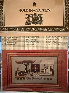 Vintage Crossstitch Pattern Told In A Garden The Harvest - Picture 1 of 3