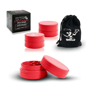 STR8 RYPR Ceramic Grinder - 2 Piece - 40mm - Red - Picture 1 of 1