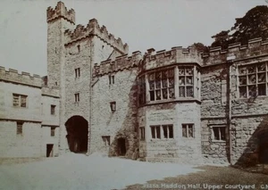 Haddon Hall UK RPPC Postcard Early 1900s Rare Courtyard Derbyshire Bakewell C.N. - Picture 1 of 5