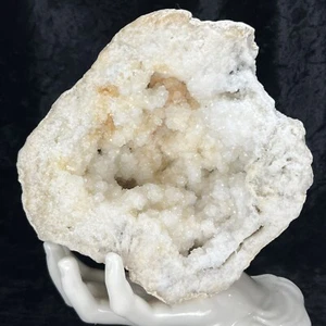 Large Geode 6-3/4”  Natural Golden Healer Quartz Crystal Cluster 4.5Lb Specimen - Picture 1 of 9