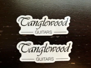 Tanglewood Guitars OEM Custom 2PC Sticker Set GENUINE ORIGINAL - Picture 1 of 1