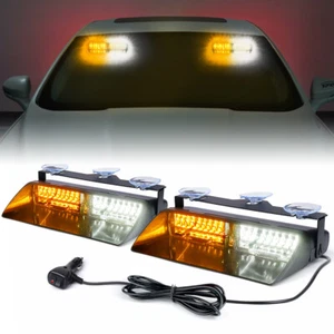 Luz estroboscópica parabrisas LED Xprite advertencia de peligro de emergencia ámbar blanco - Imagen 1 de 7