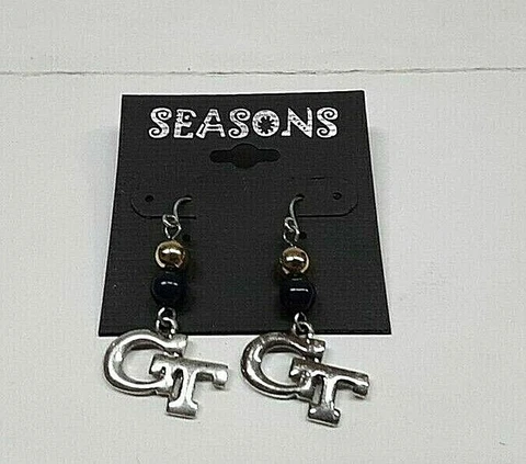 Georgia Tech Yellow Jackets Dangle Logo Earrings Cover