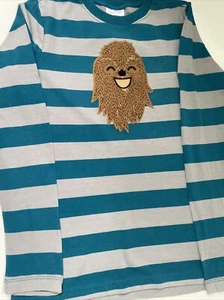 Hanna Andersson Boy’s  160 US 14 Chewbacca Applique Striped Star Wars Christmas - Picture 1 of 10