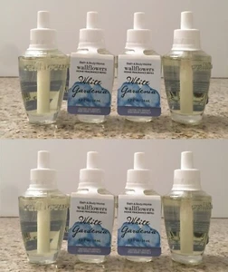 Bath & Body Works: 8 WHITE GARDENIA Home Fragrance Wallflowers Oil Refill Bulbs - Picture 1 of 1