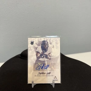 2019 Luminance Justice Hill Pink Rookie Ink Auto Autograph /349 Ravens Cowboys - Picture 1 of 4