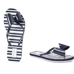 ¡Nuevo! Sandalias chanclas KATE SPADE ~Talla 6~ Norma detalle de lazo a rayas sin cordones nuevas con etiquetas - Imagen 1 de 13