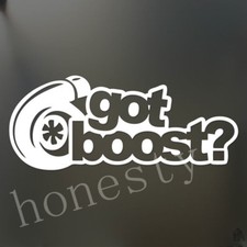 2X Got boost Sticker Turbo JDM Funny Drift Lowered Car Bumper Window Vinyl Decal
