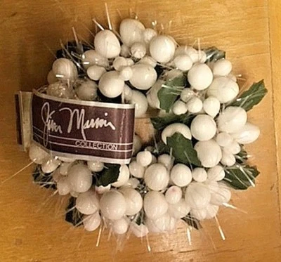 Lote de 6 Anillos Vela Jim Marvin 2.5" Bayas Blancas Navidad Festivo Foto 1 de 4