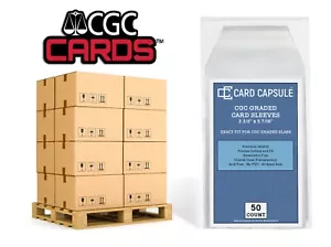 Card Capsule CGC Sleeves for CGC Slabs, 5000 Count (100 packs of 50) Perfect Fit - Picture 1 of 4