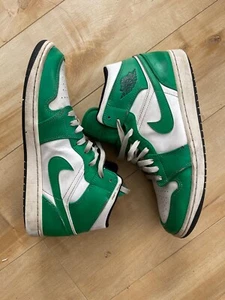 Size 11 - Air Jordan 1 Mid Lucky Green Mens - Picture 1 of 7