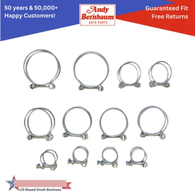 Juego de abrazaderas de manguera de radiador inferiores y superiores cromadas de 6 cilindros para Dodge 1934-1948 Foto 1 de 4