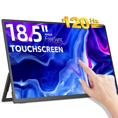 UPERFECT Portable Monitor 18.5 Inch 120Hz Touchscreen Monitor 1920x1080 HDR IPS - Image 1 of 4