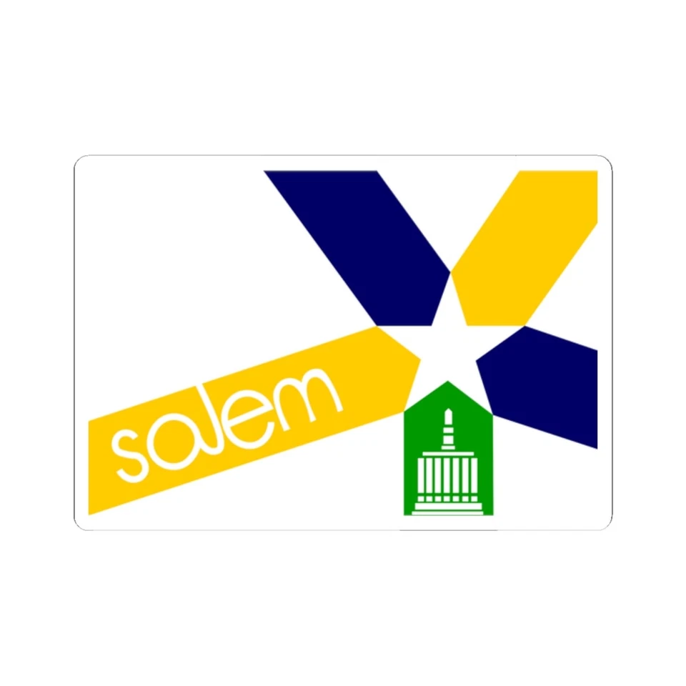 Flag of Salem Oregon 1972-2022 (United States) STICKER Vinyl Kiss-Cut Decal - Image 1 of 1