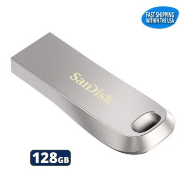 Sandisk Ultra Luxe 128GB Metal Flash Drive USB Thumb Drive - Image 1 of 4