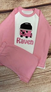 Hetty hoover vacuum pyjamas, pj's, embroidered & personalised with name. Gift - Picture 1 of 6