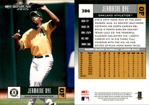 Jermaine Dye 2005 Donruss #286 Card Oakland Athletics