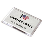 FRIDGE MAGNET - I Love Cannon Ball, North Dakota - USA
