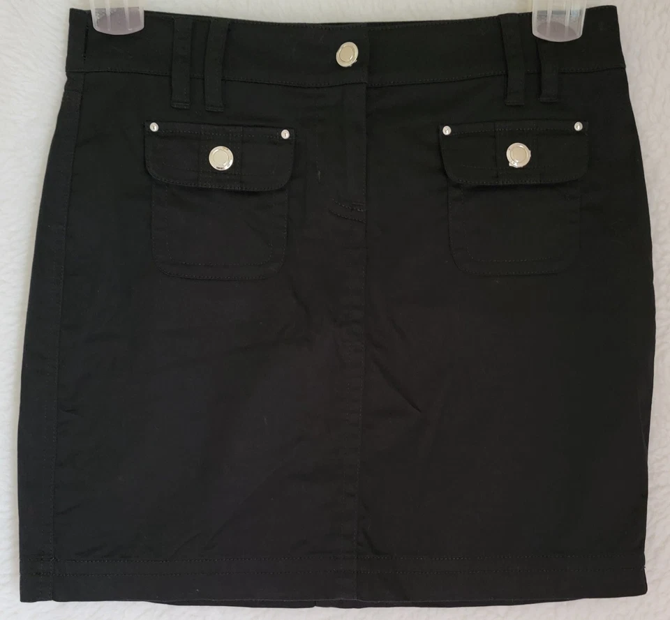 Falda para mujer White House Black Market talla 0 negra Foto 1 de 4