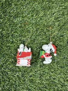 Snoopy Christmas Ornaments Lot Peanuts EUC - Picture 1 of 2
