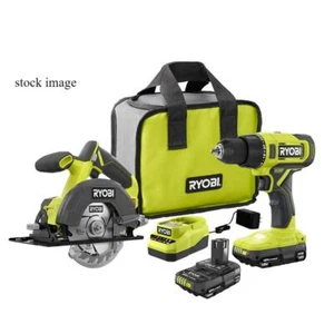 Kit combinado de 2 herramientas Ryobi PCL1201K2 ONE+ 18V, 1/2 taladro/destornillador y sierra circular 5-1/2 - Imagen 1 de 5