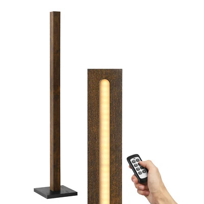 Деревянная напольная лампа с регулируемой яркостью EDISHINE с пультом дистанционного управления 7 цветов 2700 ~ 6000 К, 46 дюймов - Изображение 1 из 4