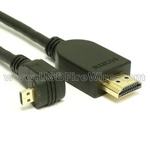Down Angle Micro to Regular HDMI Cable - Ultra-Thin - Picture 1 of 1