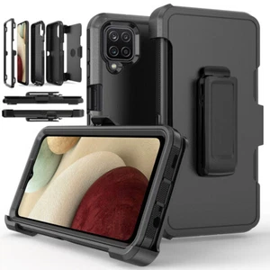 For Samsung Galaxy A12 A32 A42 A13 5G Case Rugged Hard Cover+Belt Clip Holster - Picture 1 of 47