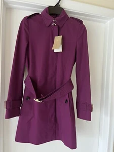 NWT BURBERRY TRENCH COAT Sz US 2 UK4 $2190 - Picture 1 of 16