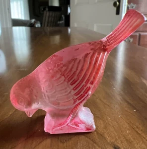 Rare Antique Glass Pink Bird; Wonderful. - Picture 1 of 11
