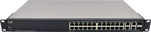 Cisco SG300-28 SRW2024-K9 28-Port RJ-45 GE Switch 2x SFP +Rack Ears - Afbeelding 1 van 6