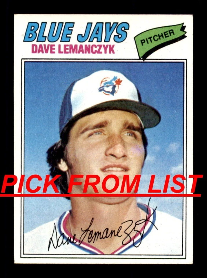 1977 Topps 296-659 EX/EX-MT Pick From List All PICTURED - Image 1 of 1