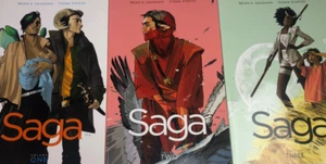 Saga Volumes 1-3 - Brian K Vaughan (Paberback) - Bild 1 von 2