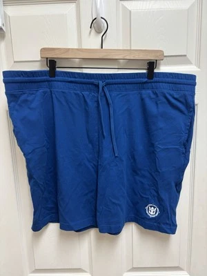 Royal Caribbean 男式 XXL 2XL 短裤休闲睡衣健身房蓝色口袋 — 第 1/4 张图片